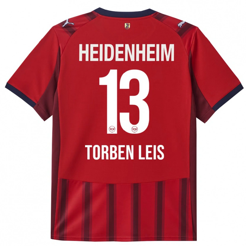 Danxen Pánské Torben Leis #13 Červená Námořnická Modř Domů Hráčské Dresy 2025/26 Dres