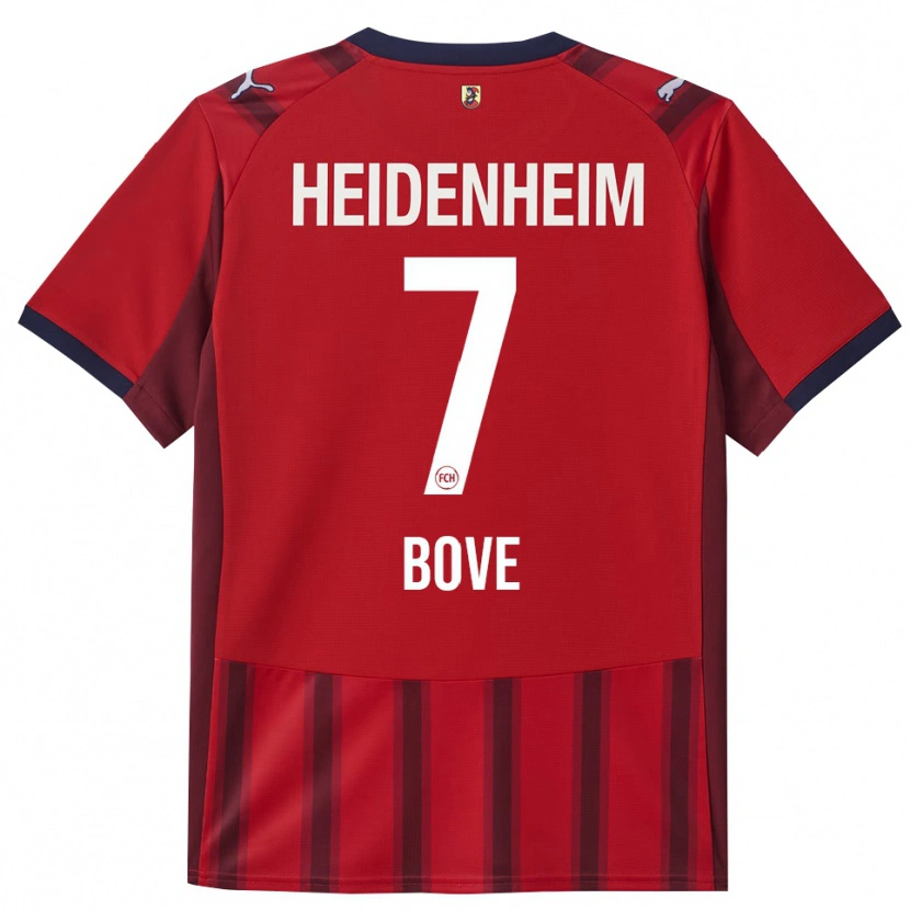 Danxen Pánské Nevio Bove #7 Červená Námořnická Modř Domů Hráčské Dresy 2025/26 Dres