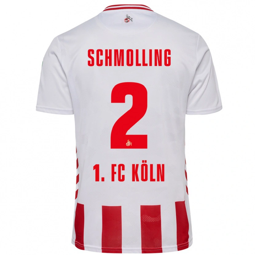 Danxen Pánské Viktor Schmolling #2 Bílá Červená Domů Hráčské Dresy 2025/26 Dres