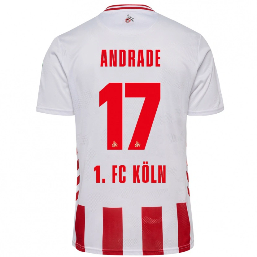 Danxen Pánské Lydia Andrade #17 Bílá Červená Domů Hráčské Dresy 2025/26 Dres