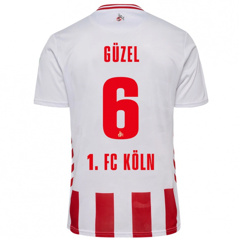 Danxen Pánské Arian Güzel #6 Bílá Červená Domů Hráčské Dresy 2025/26 Dres