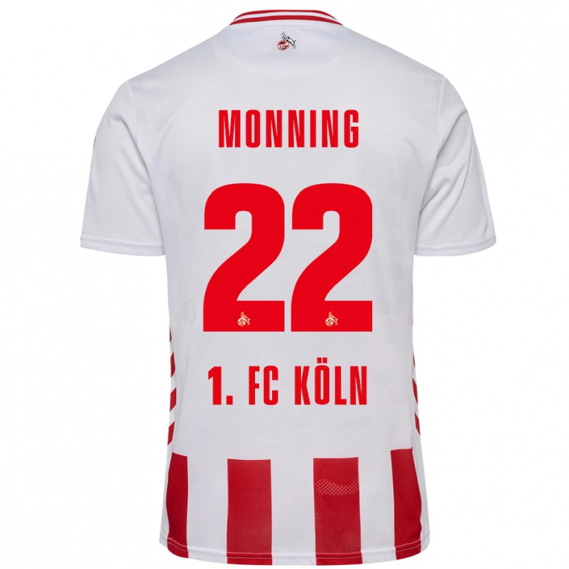 Danxen Pánské Marlon Monning #22 Bílá Červená Domů Hráčské Dresy 2025/26 Dres