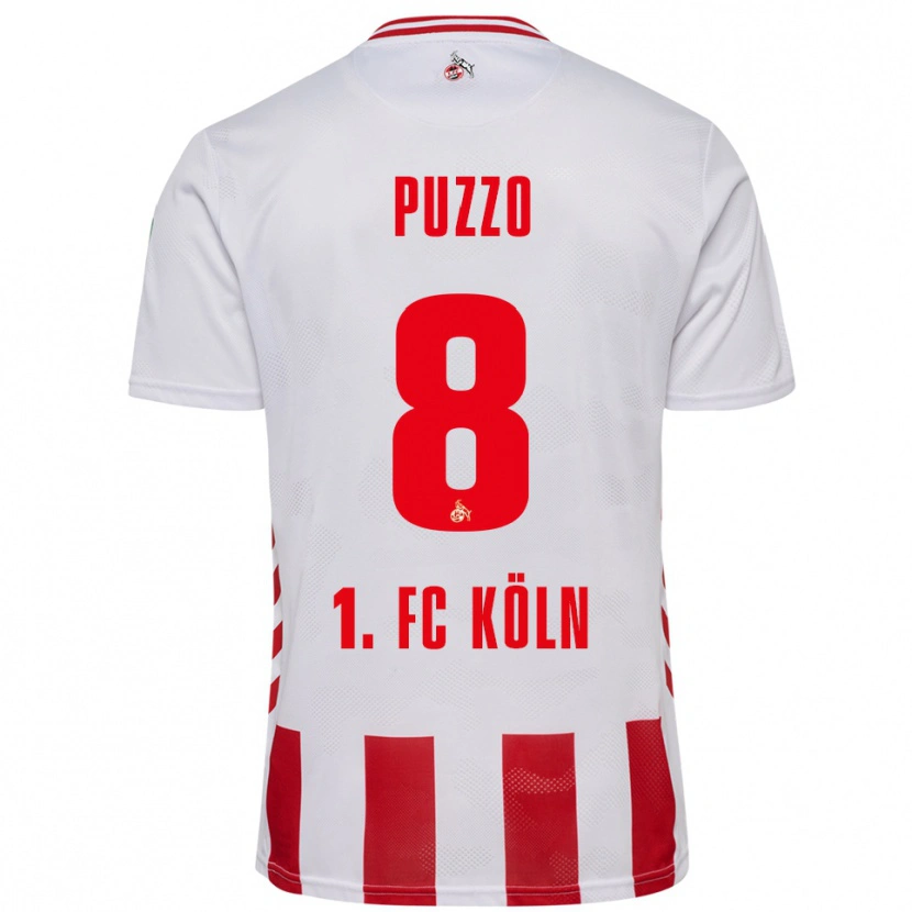 Danxen Pánské Alessandro Puzzo #8 Bílá Červená Domů Hráčské Dresy 2025/26 Dres