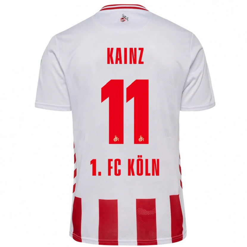 Danxen Pánské Florian Kainz #11 Bílá Červená Domů Hráčské Dresy 2025/26 Dres