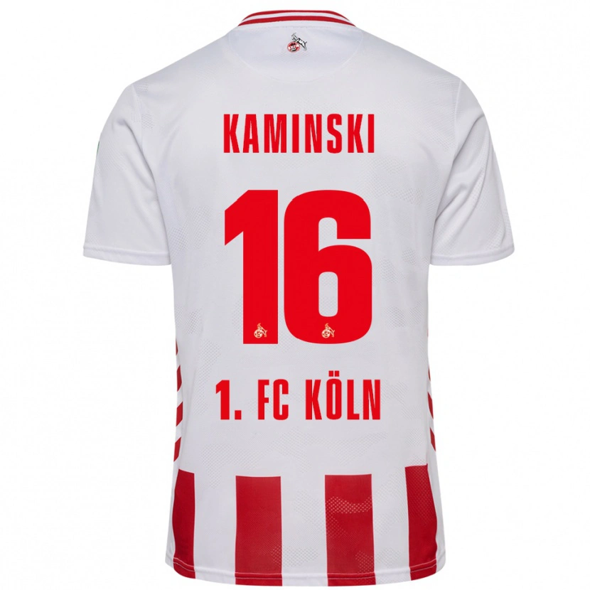 Danxen Pánské Jakub Kaminski #16 Bílá Červená Domů Hráčské Dresy 2025/26 Dres