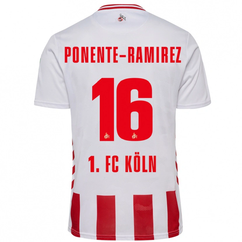 Danxen Pánské Jason Ponente-Ramirez #16 Bílá Červená Domů Hráčské Dresy 2025/26 Dres
