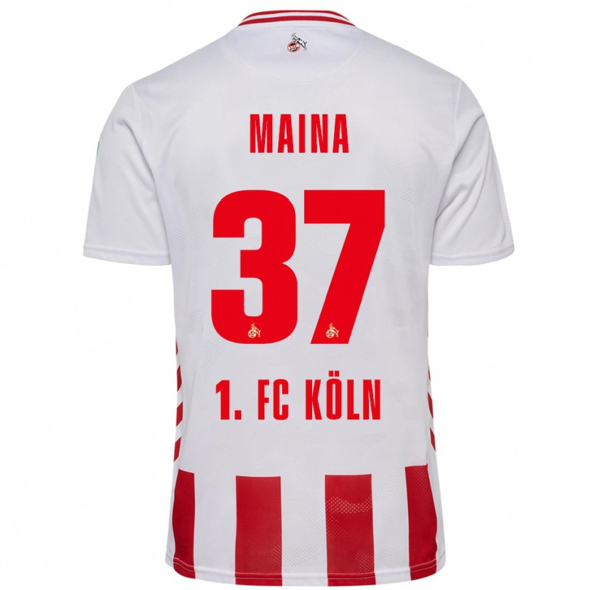 Danxen Pánské Linton Maina #37 Bílá Červená Domů Hráčské Dresy 2025/26 Dres