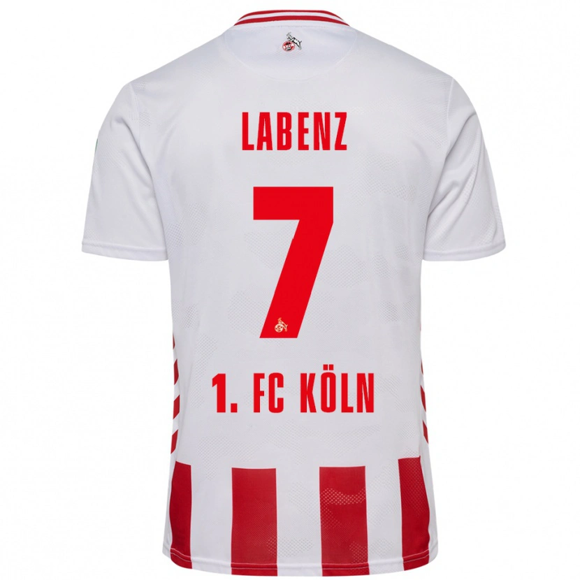 Danxen Pánské Luiz Labenz #7 Bílá Červená Domů Hráčské Dresy 2025/26 Dres