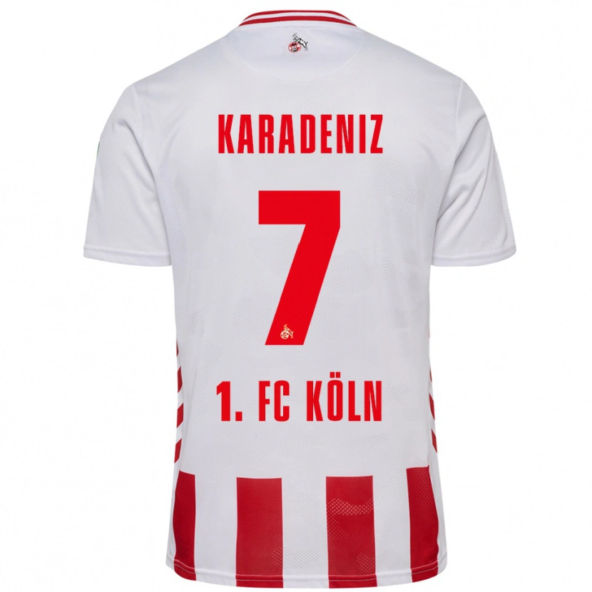Danxen Pánské Thierry Karadeniz #7 Bílá Červená Domů Hráčské Dresy 2025/26 Dres