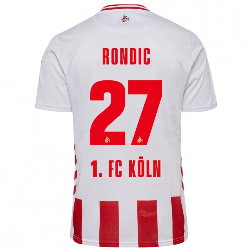 Danxen Pánské Imad Rondic #27 Bílá Červená Domů Hráčské Dresy 2025/26 Dres