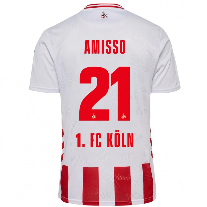 Danxen Pánské Gabriel Amisso #21 Bílá Červená Domů Hráčské Dresy 2025/26 Dres