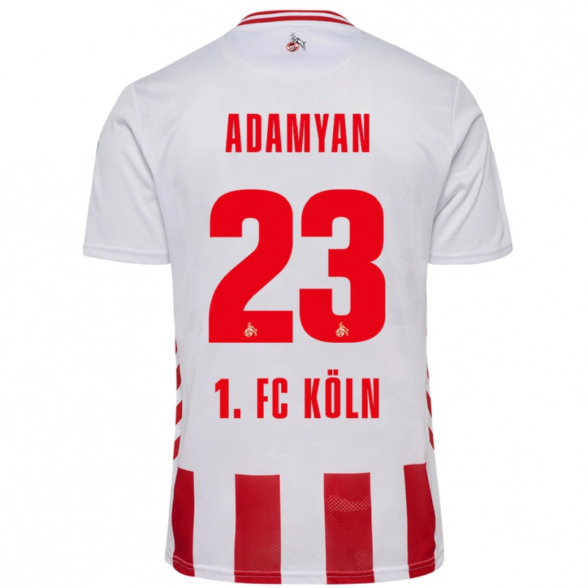 Danxen Pánské Sargis Adamyan #23 Bílá Červená Domů Hráčské Dresy 2025/26 Dres