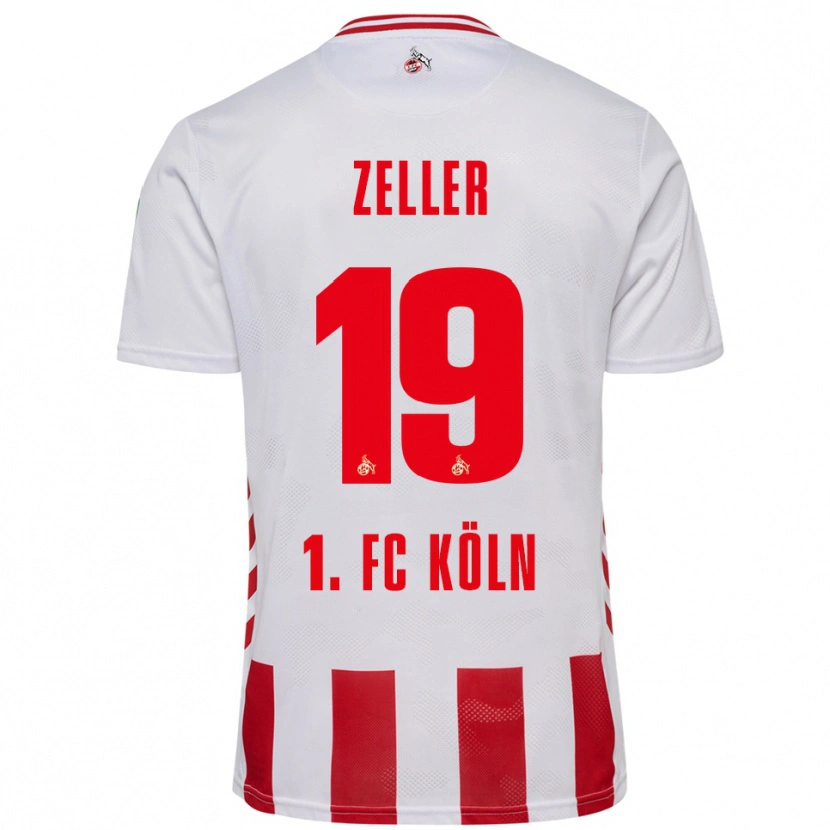 Danxen Pánské Dóra Zeller #19 Bílá Červená Domů Hráčské Dresy 2025/26 Dres