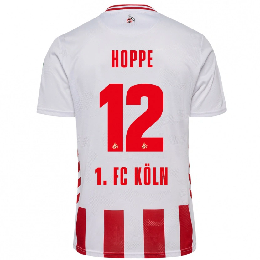 Danxen Pánské Paula Hoppe #12 Bílá Červená Domů Hráčské Dresy 2025/26 Dres