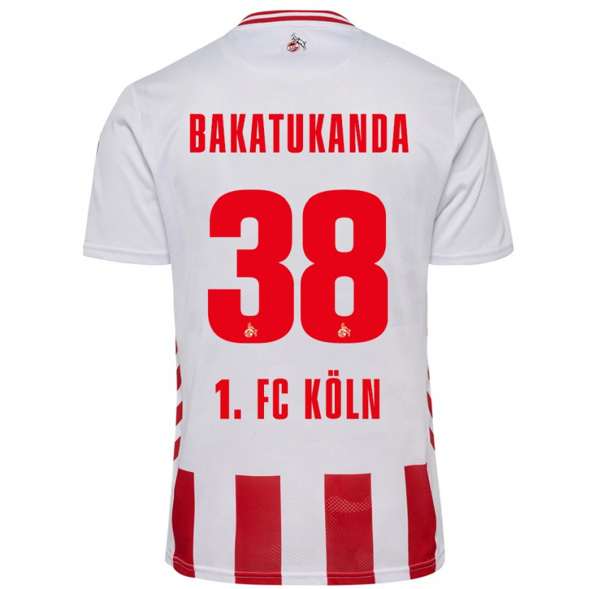 Danxen Pánské Elias Bakatukanda #38 Bílá Červená Domů Hráčské Dresy 2025/26 Dres