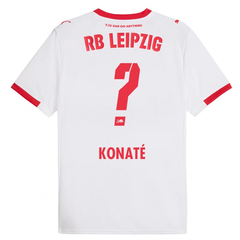 Danxen Pánské Samba Konaté #0 Bílá Červená Domů Hráčské Dresy 2025/26 Dres