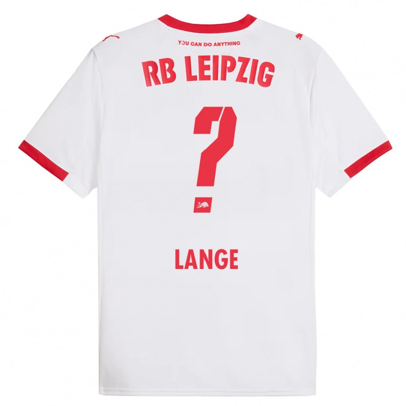 Danxen Pánské Oskar Lange #0 Bílá Červená Domů Hráčské Dresy 2025/26 Dres