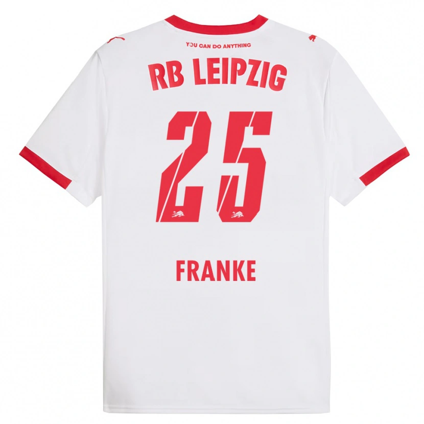 Danxen Pánské Lenny Franke #25 Bílá Červená Domů Hráčské Dresy 2025/26 Dres