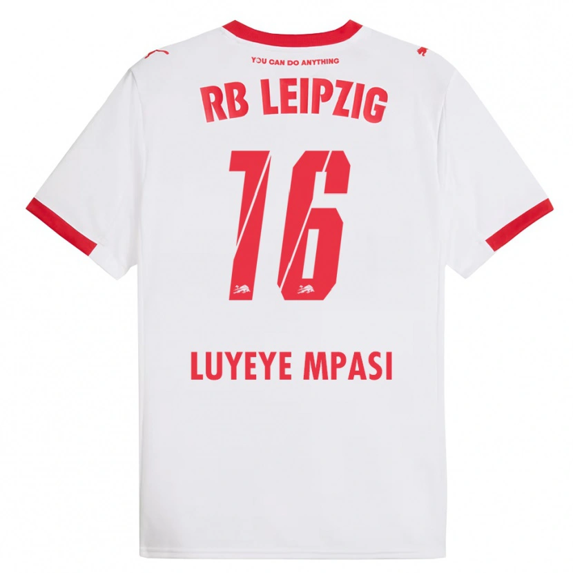Danxen Pánské Seal Luyeye Mpasi #16 Bílá Červená Domů Hráčské Dresy 2025/26 Dres