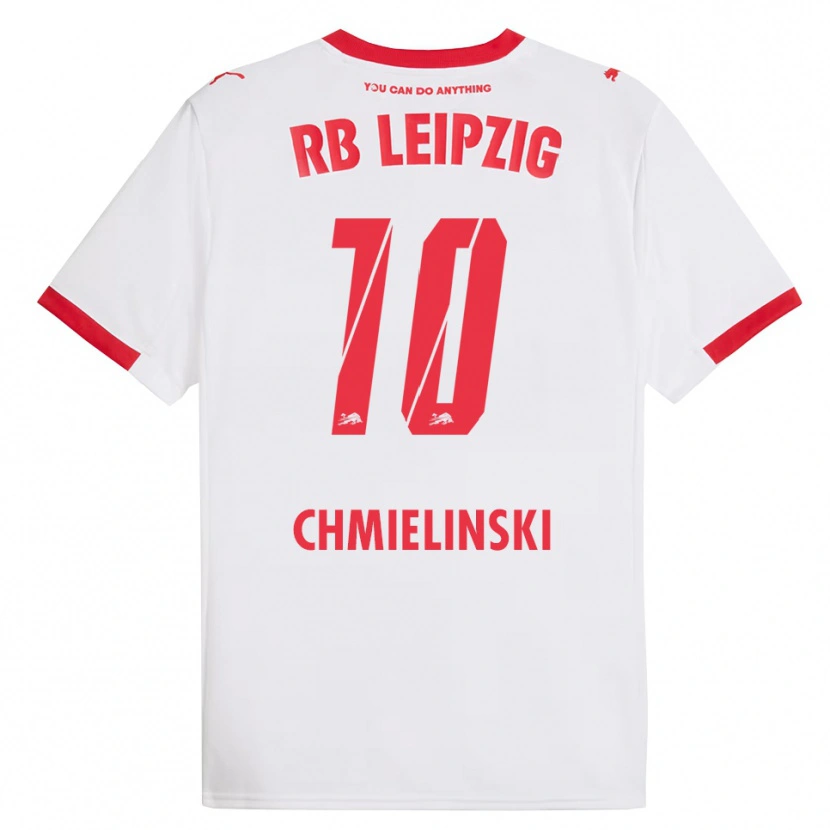 Danxen Pánské Gina Chmielinski #10 Bílá Červená Domů Hráčské Dresy 2025/26 Dres