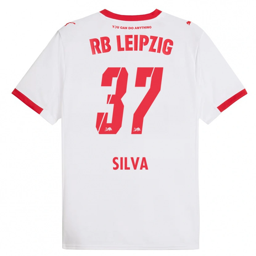 Danxen Pánské André Silva #37 Bílá Červená Domů Hráčské Dresy 2025/26 Dres