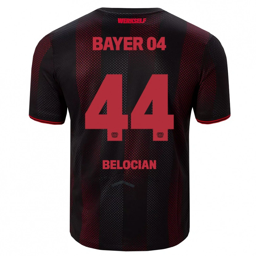 Danxen Pánské Jeanuël Belocian #44 Černá Červená Domů Hráčské Dresy 2025/26 Dres