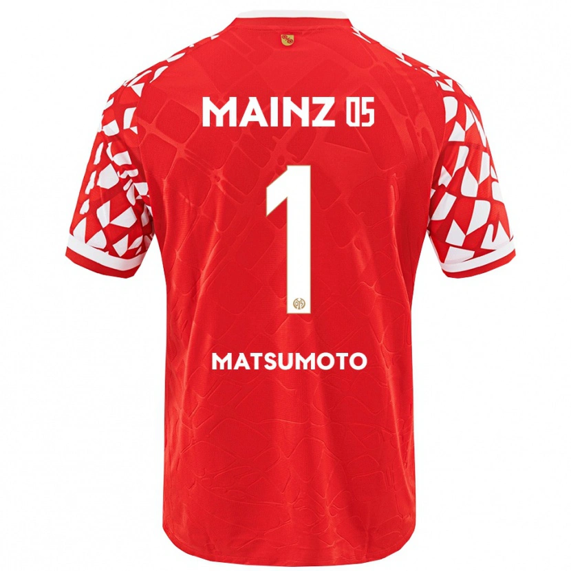 Danxen Pánské Mamiko Matsumoto #1 Červená Bílá Domů Hráčské Dresy 2025/26 Dres