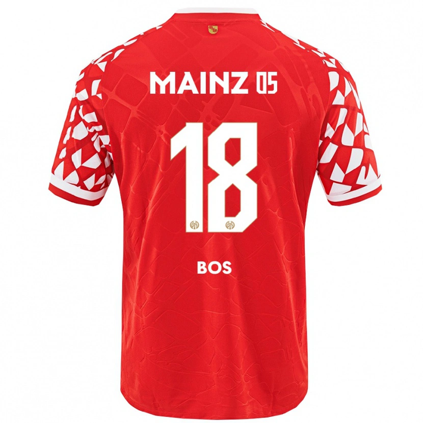 Danxen Pánské Kasey Bos #18 Červená Bílá Domů Hráčské Dresy 2025/26 Dres