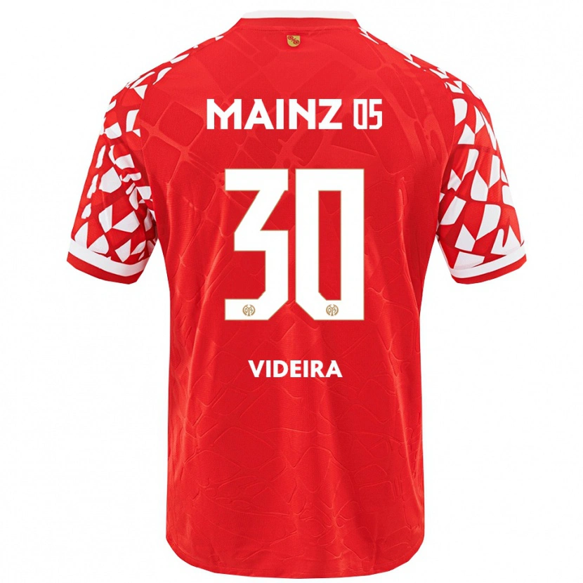 Danxen Pánské Jayson Videira #30 Červená Bílá Domů Hráčské Dresy 2025/26 Dres
