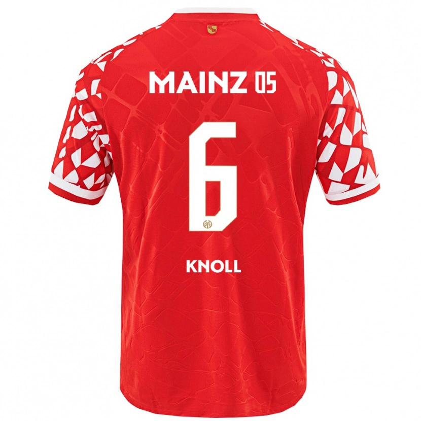 Danxen Pánské Max Knoll #6 Červená Bílá Domů Hráčské Dresy 2025/26 Dres