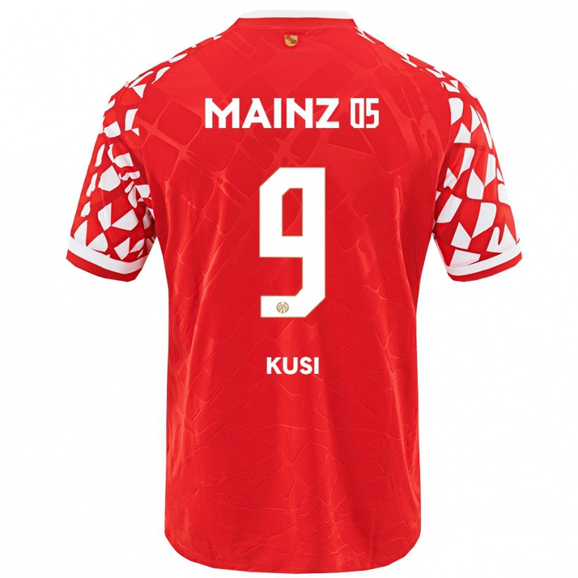 Danxen Pánské Jemain Kusi #9 Červená Bílá Domů Hráčské Dresy 2025/26 Dres