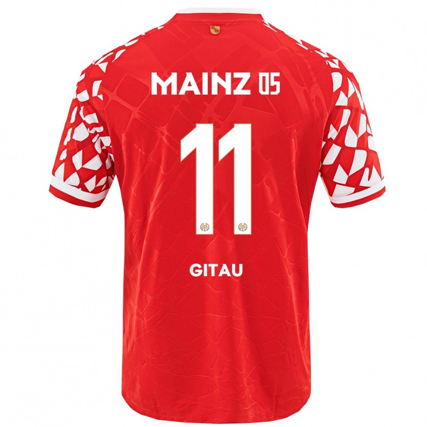 Danxen Pánské Andre Gitau #11 Červená Bílá Domů Hráčské Dresy 2025/26 Dres