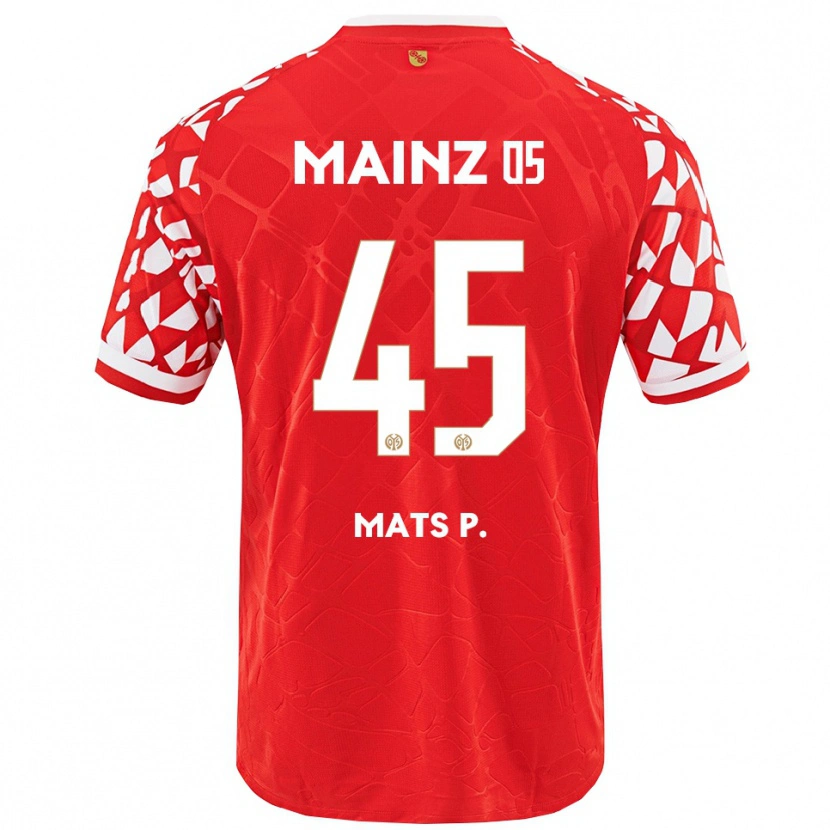 Danxen Pánské Mats Preßler #45 Červená Bílá Domů Hráčské Dresy 2025/26 Dres