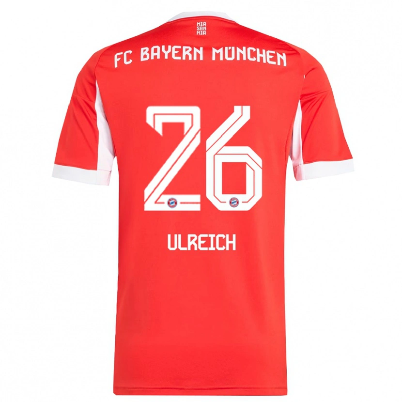 Danxen Pánské Sven Ulreich #26 Červená Bílá Domů Hráčské Dresy 2025/26 Dres