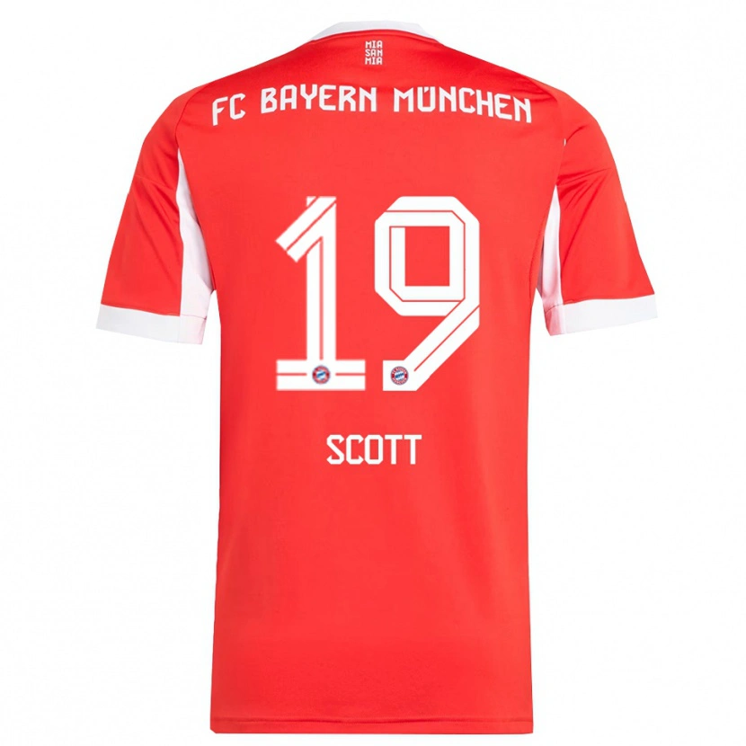 Danxen Pánské Michael Scott #19 Červená Bílá Domů Hráčské Dresy 2025/26 Dres