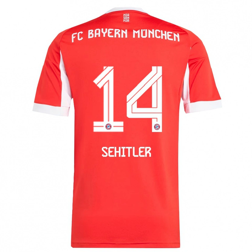 Danxen Pánské Alara Şehitler #14 Červená Bílá Domů Hráčské Dresy 2025/26 Dres