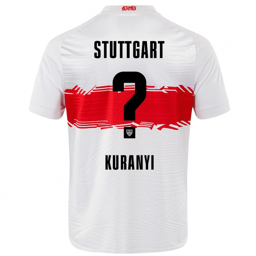 Danxen Pánské Karlo Kuranyi #0 Bílá Červená Domů Hráčské Dresy 2025/26 Dres