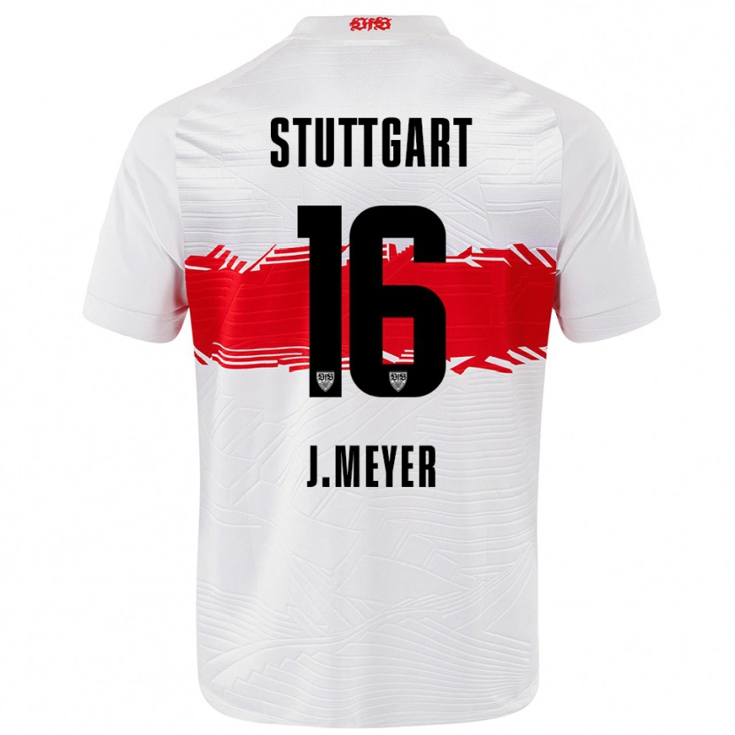 Danxen Pánské Jordan Meyer #16 Bílá Červená Domů Hráčské Dresy 2025/26 Dres