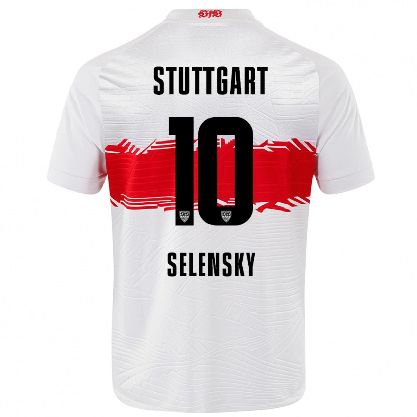 Danxen Pánské Anja Selensky #10 Bílá Červená Domů Hráčské Dresy 2025/26 Dres