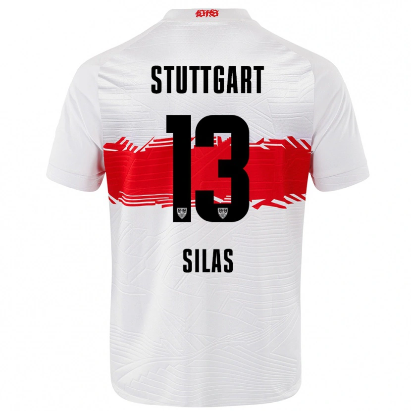 Danxen Pánské Silas #13 Bílá Červená Domů Hráčské Dresy 2025/26 Dres
