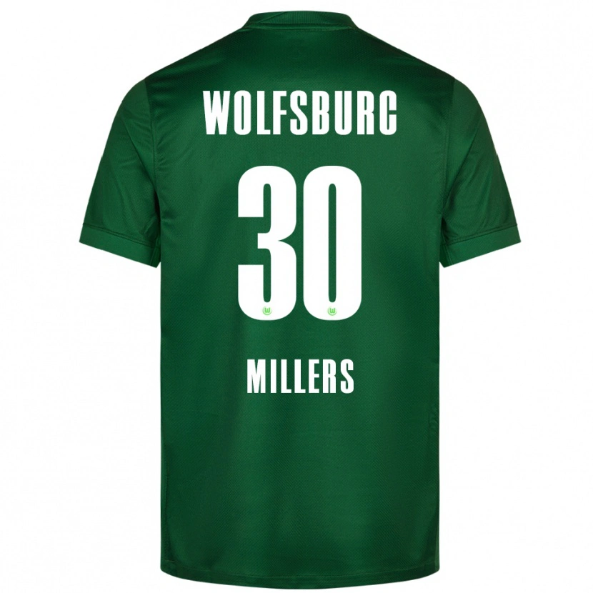 Danxen Pánské Kristers Millers #30 Zelená Bílá Domů Hráčské Dresy 2025/26 Dres
