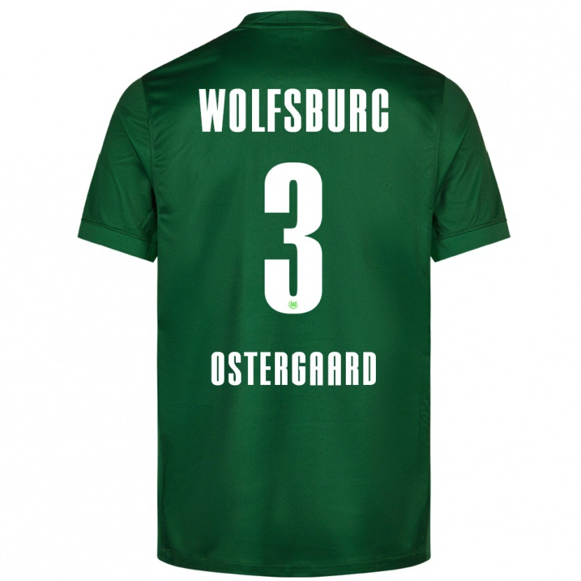 Danxen Pánské Christian Östergaard #3 Zelená Bílá Domů Hráčské Dresy 2025/26 Dres