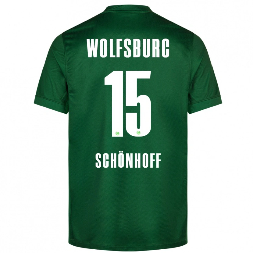 Danxen Pánské Henry Schönhoff #15 Zelená Bílá Domů Hráčské Dresy 2025/26 Dres