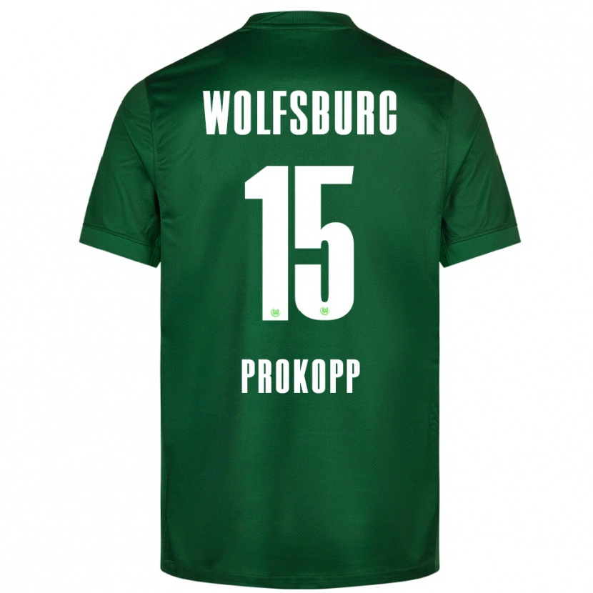Danxen Pánské Oskar Prokopp #15 Zelená Bílá Domů Hráčské Dresy 2025/26 Dres