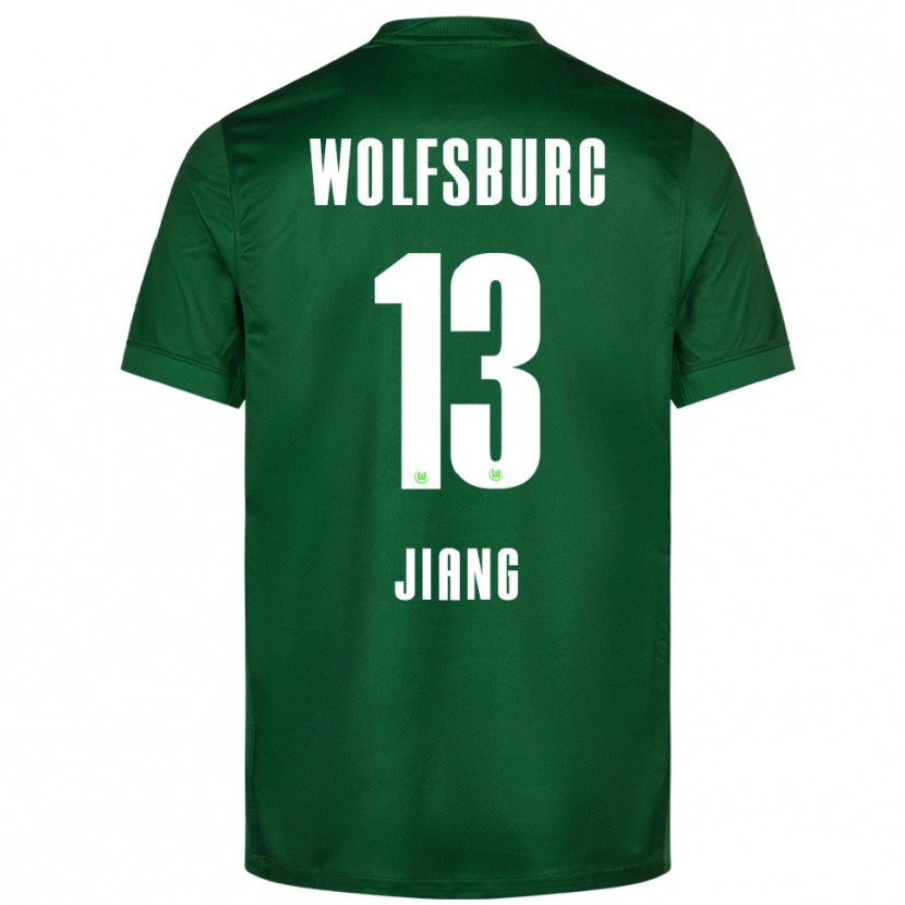 Danxen Pánské Jingqi Jiang #13 Zelená Bílá Domů Hráčské Dresy 2025/26 Dres