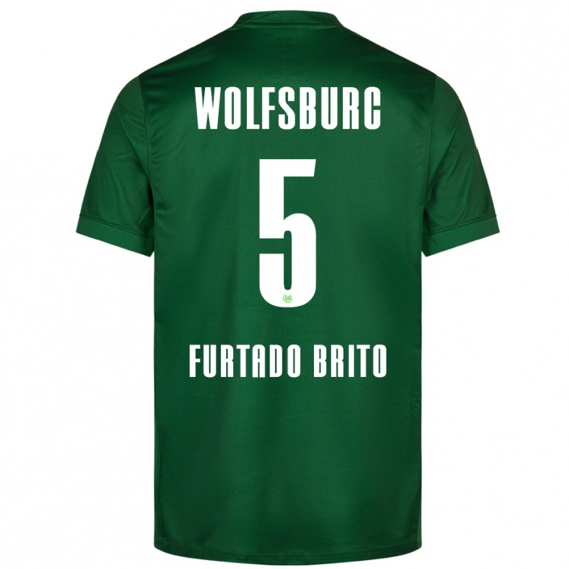 Danxen Pánské Dinaylo Furtado Brito #5 Zelená Bílá Domů Hráčské Dresy 2025/26 Dres