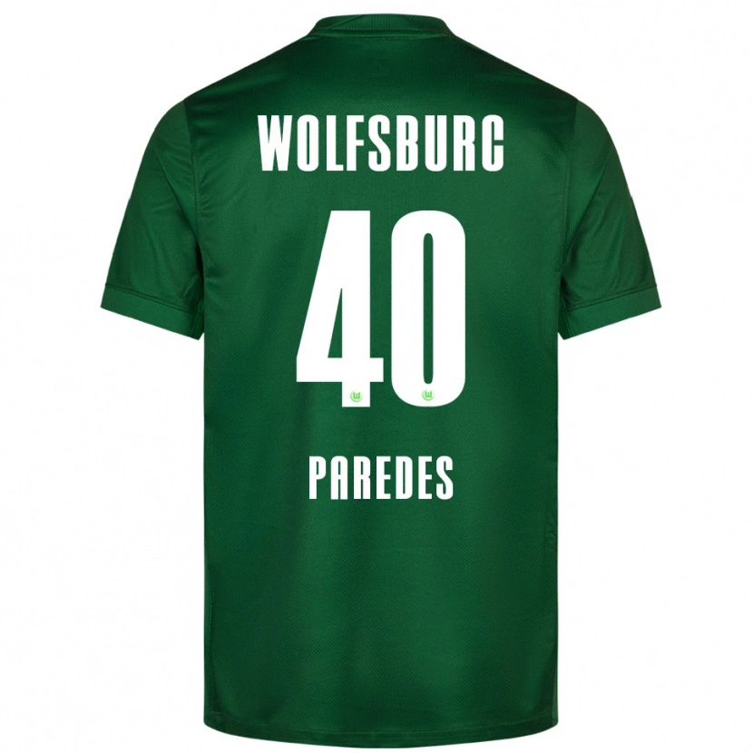 Danxen Pánské Kevin Paredes #40 Zelená Bílá Domů Hráčské Dresy 2025/26 Dres