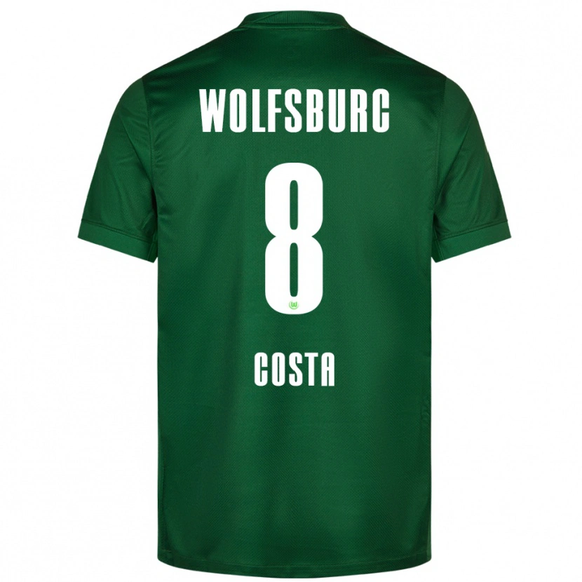 Danxen Pánské Jesse Costa #8 Zelená Bílá Domů Hráčské Dresy 2025/26 Dres