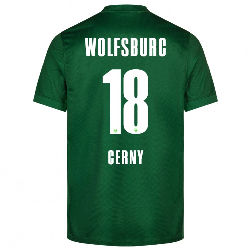 Danxen Pánské Vaclav Cerny #18 Zelená Bílá Domů Hráčské Dresy 2025/26 Dres