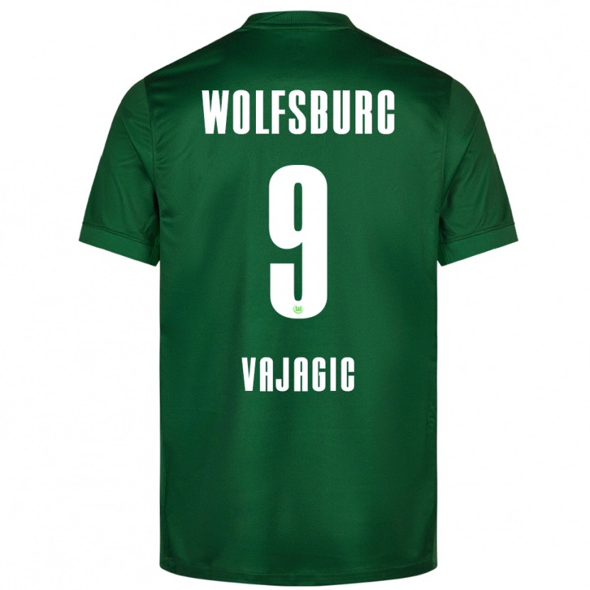 Danxen Pánské David Vajagic #9 Zelená Bílá Domů Hráčské Dresy 2025/26 Dres
